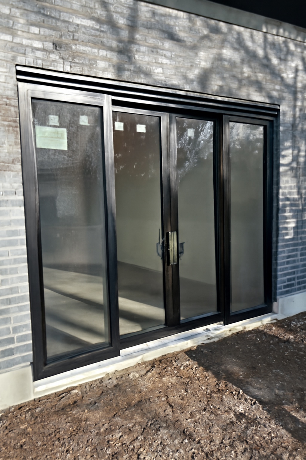 Finished front of detached garage